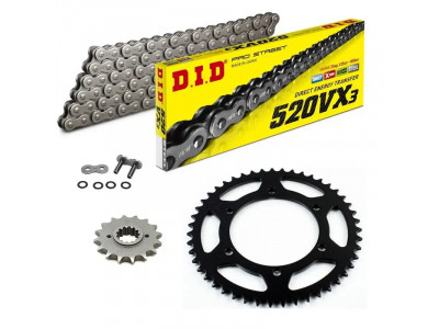 We now have chain+sprocket sets for your motorcycle on sale!
