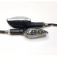 Turns on a motorcycle Black Led moto turn signals LED, 2 pcs