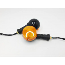 Moto turn signals for Enduro motorcycle 2 round on a flexible leg with a lamp