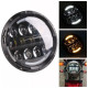 Headlight LED universal round Classic Cree Led 2 on a motorcycle