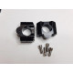 Spacers adapters handlebar extensions from 22 to 28 mm Color Metallic Black