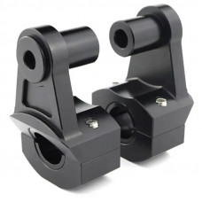 Spacers adapters handlebar extensions 22 28 mm Color Black Gray
