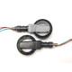 Motorcycle turn signals Circle led with DRL blue color