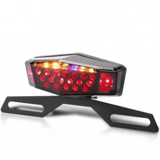 Stop on a motorcycle with turn signals Sportbike-3, dark color
