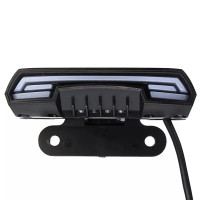Feu stop avec clignotants pour moto custom e-bike LED Style 9-60V, Couleur rouge