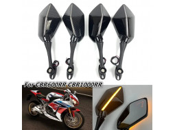 Дзеркала на мотоцикл Honda CBR 250 600 650 1000, колір чорний глянець