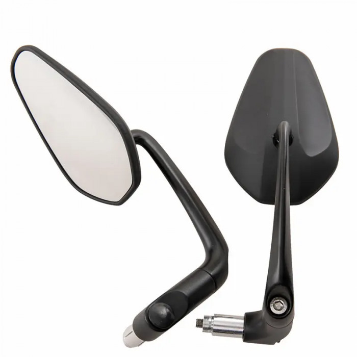 thumbnail image 2 of Area1 Motorcycle Mirror Set – Carbon Look, M10 / M8 Threads, E-Tested – Left & Right – Black 2 of 5