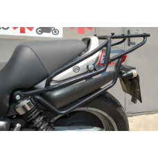 Rear rack with center case mount and side bag frames for Honda X4