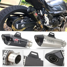 Direct-flow motorcycle muffler direct flow diameter 38/51 mm Akrapovic model Carbon