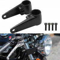 Custom motorcycle headlight mount