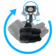 Additional LED motorcycle headlights with metal mounts