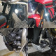 Additional LED motorcycle headlights with metal mounts