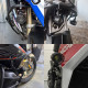 Additional LED motorcycle headlights with metal mounts