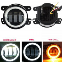 Phares additionnels Led avec yeux d'ange et clignotant