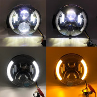 Price for 2 pcs Headlights Led Niva 2121-21213 Taiga UAZ 469 GAZ 24, VAZ 2101, Hammer, FJ Cruiser, w463