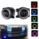 Led additional headlights with angel bluetooth glasses