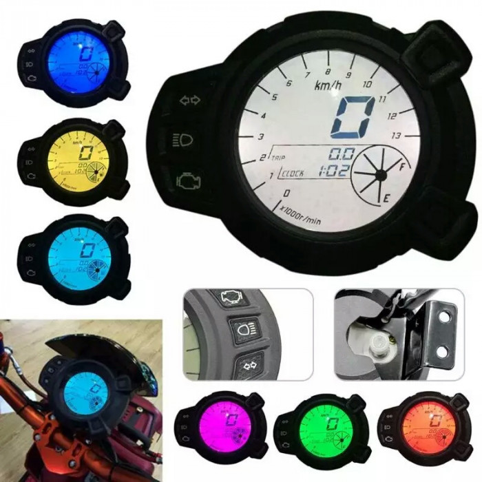 13000 RMP LCD Speedometer Tachometer for Yamaha Zuma BMC x125 YW125 Speedometer for Yamaha BWS 7 colors