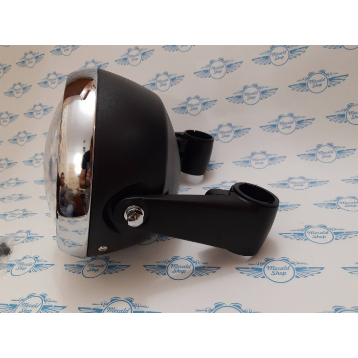 Custom motorcycle headlight mount