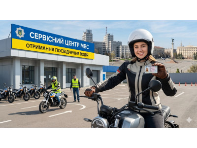Права на мотоцикл в Україні у 2026 році