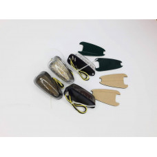 Повороты на пластик спортбайка универсальные, Цвет стекла Серый дымный