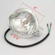 Additional motorcycle headlights Chopper Led with angel eyes dxo size