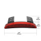 Hard Tale Motorcycle Stop Light with Turn Signals, Red