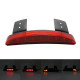 Hard Tale Motorcycle Stop Light with Turn Signals, Red