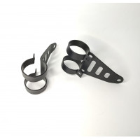 Mount for motorcycle headlight fork 41-43 mm, Body color Black