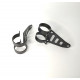Mount for motorcycle headlight fork 41-43 mm, Body color Black