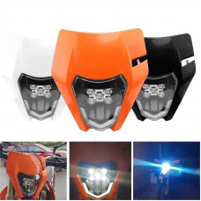 Мото фара ендуро крос універсальна лід led KTM EXC EXCF SX SXF XC XCF XCW XCFW 125 150 250 300 350 450 530