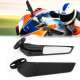 Мото зеркала Blade металлические универсальные на спортбайк BMW Ducati Aprilia Honda Suzuki Yamaha Kawasaki