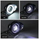 Additional LED motorcycle headlights with angel eyes Chopper Led