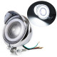 Additional LED motorcycle headlights with angel eyes Chopper Led
