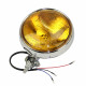 Фара на мотоцикл чопер металева хром Custom Light з нижнім кріпленням