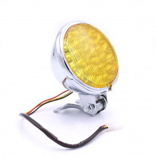 Фара на мотоцикл із браком універсальна Bobber Chopper Led, Колір Корпусу Хром
