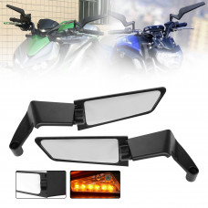Дзеркала з поворотниками Blade Street на мотоцикл Yamaha MT 03 09 Kawasaki Z 1000 900 800 650 750