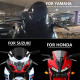 Мото дзеркала з поворотниками Blade металеві універсальні на спортзал BMW Honda Suzuki Yamaha Kawasaki