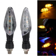 Black LED Motorcycle Turn Signals: 2 LED motorcycle turn signals, 2 pcs.
