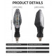 Black LED Motorcycle Turn Signals: 2 LED motorcycle turn signals, 2 pcs.