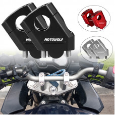 Проставки перехідники подовжувачі керма мотоцикла 28 мм, Колір Чорний