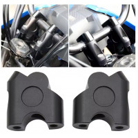 Проставки руля мотоцикла 22 мм с наклоном универсальные, цвет черный