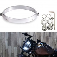 High-quality metal universal 7-inch motorcycle headlight mount for LED optics.