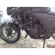Honda CB400F crash bars with crash pads