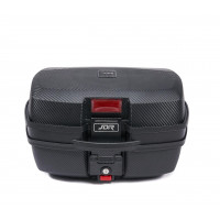32-liter motorcycle trunk, quick-release universal plastic helmet case with rack mount