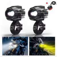Протитуманки додаткові світлодіодні мото led фари універсальні на мотоцикл ближнє та дальнє світло