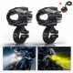 Противотуманки дополнительные светодиодные мото led фары универсальные на мотоцикл ближний и дальний свет