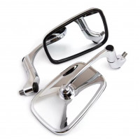 Retro-3 motorcycle mirrors for chopper cruiser cafe racer M10 bolts