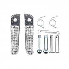 Подножки водителя передние Yamaha МТ03 MT07 MT09 MT10 MT25 R25 R3 серебро