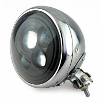 Мото фара универсальная светодиодная круглая Classic Chopper Led на мотоцикл Honda Shadow Yamaha Drag Star