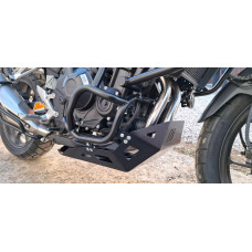Crankcase guard for the Honda NX500